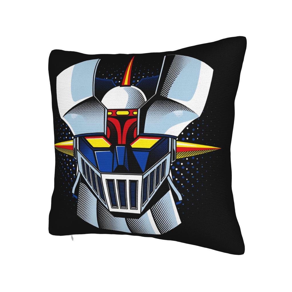 Cartoon Rocket Punch Mazinger Z Pillow Cover Vintage Pillow Case For Sofa Bedroom Home Decor Graphic Cushion Cover Gift Idea
