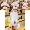 Cute Plush Sweet Bunny Bear Cartoon Car Keychain Student Backpack Pendant Wholesale