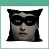 Lněná Vintage Povlak na polštář Piero Fornasetti s obličejem, Elegantní design a odolný materiál