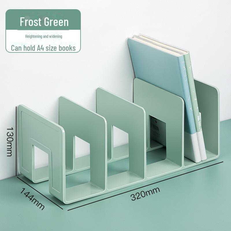 "Set of 4 Thickened Acrylic Morandi Book Stands for Desktop Office & Student Use"