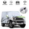 Tusamika Car Cover for Suzuki Jimny Sierra Thick and Yellow Sand Includes Elastic Windproof Suitable for All Quality Silver
