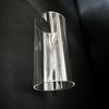 Windproof Cylindrical Glass Candle Holder - Transparent, High-Temperature Resistant, Explosion-Proof for Outdoor and Home Use.