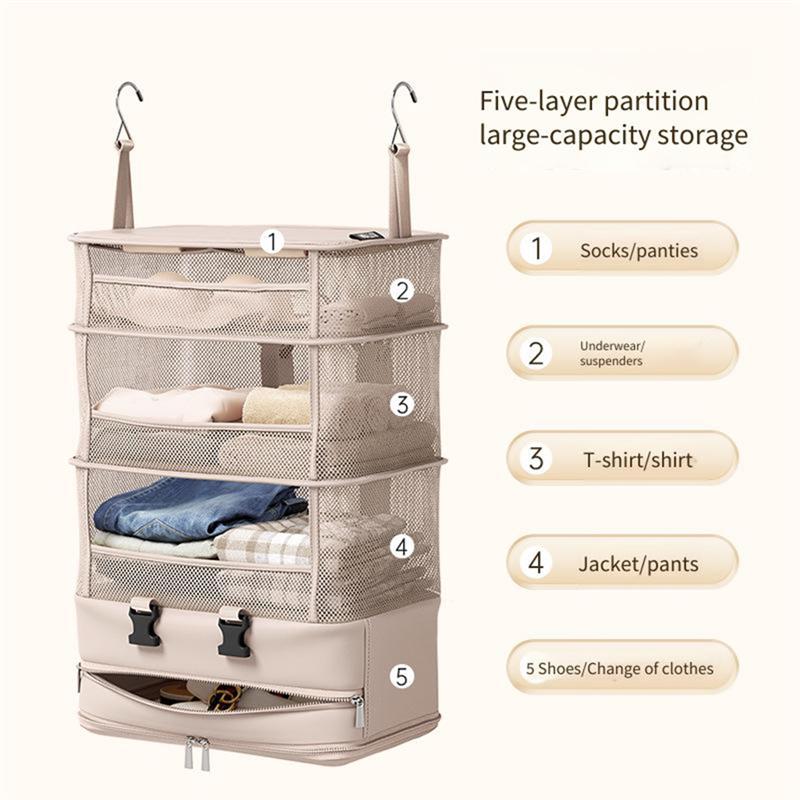 M-Modern-Hanging Bag For Travel Clothes Storage Large Capacity Underwear Business Trip Tourism Hotel Wardrobe