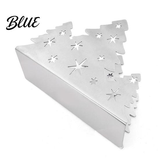 Christmas Tree Napkin Holder Holder Stainless Steel Vertical Paper Towel Stand Festive Organizer Decorative Dispenser for Holiday Party Dining Table