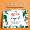 Handun Vintage Floral Disposable Paper Placemats