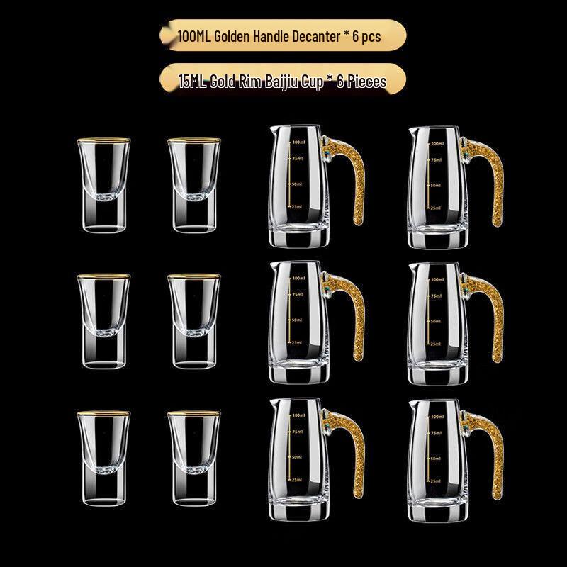 OIMG Gold Foil Baijiu Cup Set