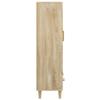 Buffet haut multi-rangement - UU - Chêne sonoma - 70x31x115 cm - Bois d'ingénierie C138