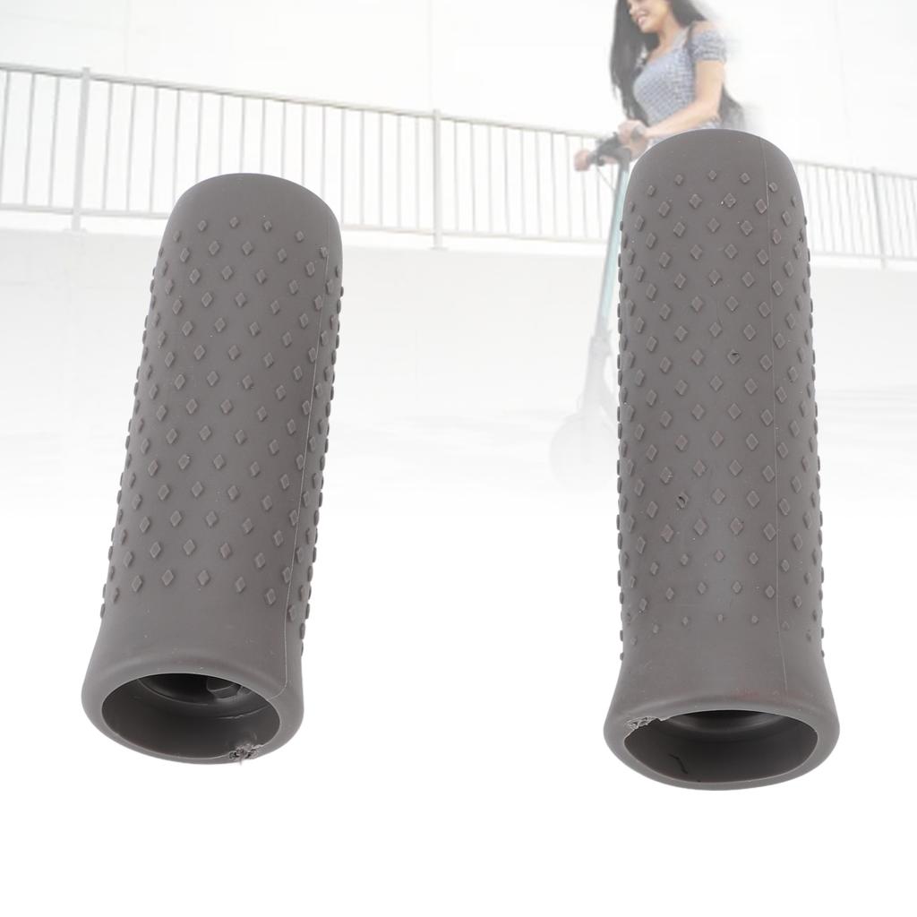 1 Pair Handlebar Grip Convex Particle Design Non Slip Comfortable Electric Scooter Handlebar Grip Replacement