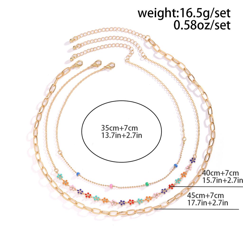 Accessories Colorful Dopamine Necklace Women, Sweet Cool Spice Girls Wind Heart-Shaped Star Set Oil Drop Cover