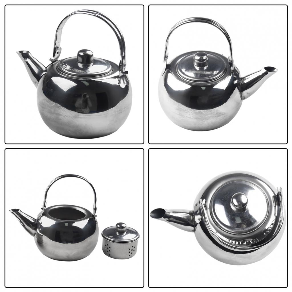 Sturdy Stainless Steel Kettle Perfect for Camping and Hiking Trips