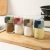 4pcs Press Type Measuring Seasoning Bottle Salt Tank 0.5g Transparent Precise Spice Dispenser Refillable Food Grade Salt Control Containers