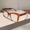 Vintage Square Glasses Frames Women Stylish Oversized Non-prescription Eyeglasses  Ins Trendy Brand Design Eyewear