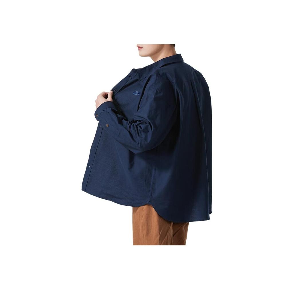 Nike Comfortable Soft Skin-Friendly Versatile Stand Collar Jacket Men Jackets Dark-Blue HM9591-451