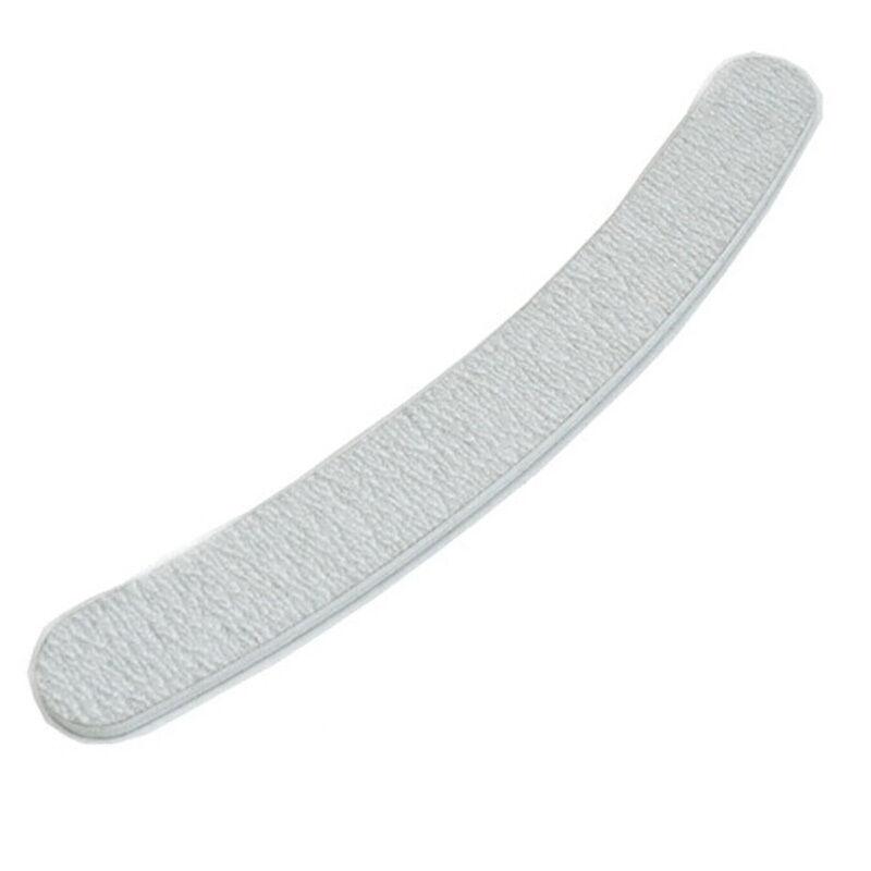 50Pcs Gray Curved Double-Side Nail Files 100 / 180 Grit Emery Board Sandpaper Nail Sanding Manicure Tool