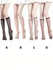 5/6 Pairs Women Ultra-thin Stockings Transparent Elasticity Ladies Knee Socks Summer Long Socks for Girls Stocking
