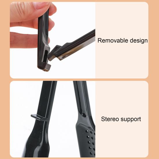 Anti-scalding 2 In 1 Food Tong Non-slip Comfortable Grip Detachable Kitchen Utensil Heat Resistant Long Handle Bread Clip