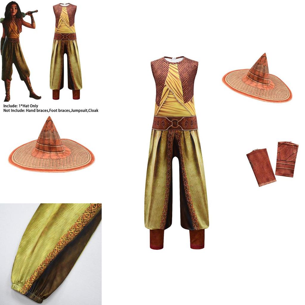 Enchanting Movie Raya And The Last Dragon Kids Cosplay Costume Fancy Set
