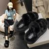 2024 Autumn/Winter New Casual Versatile Lazy Cotton Slippers Lazy Style Thick Bottom Plush Slippers for Women