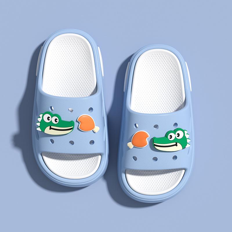 Children's Summer Cartoon Cute Slippers for Boys and Girls, Suitable for Indoor and Outdoor Wear, Non-slip Soft-soled Baby Beach Thick-soled Sandals