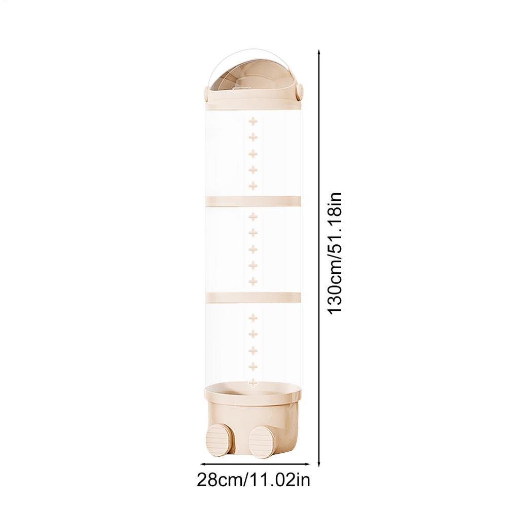 Transparent Plush Toy Storage Tube Large Capacity Doll Organizer Box Moisture-Proof Stuffed Animal Container for Kids Toy