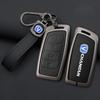 Zinc Alloy Leather Car Remote Key Case Cover Shell Fob For Changan Hunter F70 Cs35 Cs75 Plus Cs85 Coupe Cs95 Protector Keychain