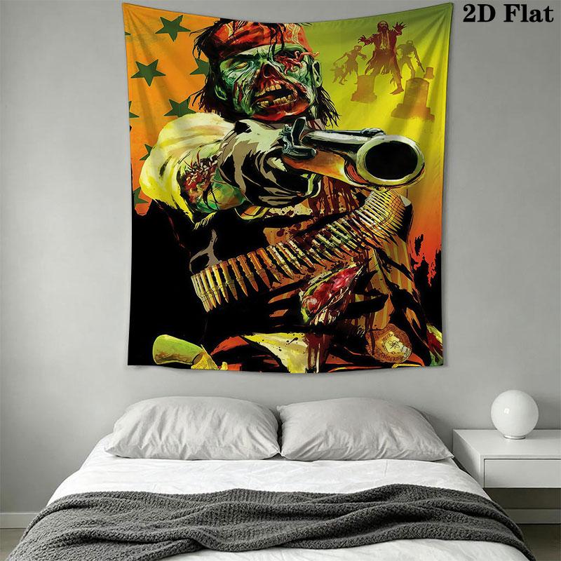 RDR2 Wall Hanging Printed Fabric Blanket Decorative Tapestries for Bedroom Living Room Home Decor