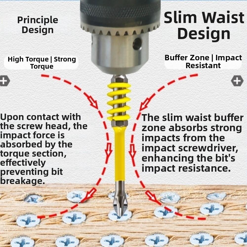 With Spring Spring Screwdriver Bit Magnetic Impact Batch Head  Electric Screwdrivers