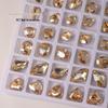 K9 Champagne Nail Art Rhinestone Jewelry - High Quality Irregular Crystal, Fat Square, Water Drop, Heart-Shaped Decorations