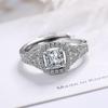 Lindon Classic Copper Zircon Ring Ladies Jewelry Wedding Promise Party Gift
