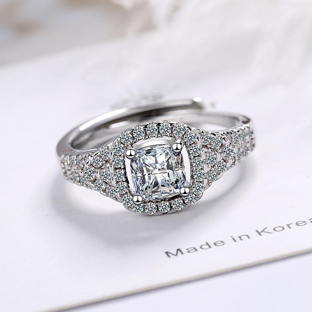 Lindon Classic Copper Zircon Ring Ladies Jewelry Wedding Promise Party Gift
