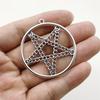 Zinc Alloy Gothic Geometric Star Pendant for DIY Jewelry