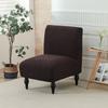 Washable Armless Chair Cover Single Seat Chair Dust Cover Durable Chair Slipcover  For Dining Room