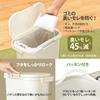 Risu Portable Odor-Proof Trash Can, White, 10L, H&H, Made In Japan, 10S