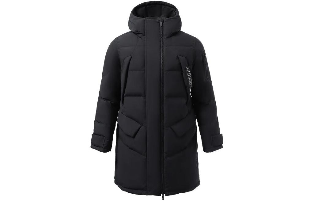 Li Ning Down Jackets Men s Black Hooded Moderate Other AYMR087-3 XXL