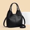 Women's Large Capacity Soft Leather Handbag - 2025 New Korean Style, Fashionable Single Shoulder Crossbody Bag for Moms