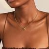Bow Pendant Necklace Women Bowknot Necklace Girls Cute Bow Charm Necklace Birthday Anniversary Gift for Friend Her