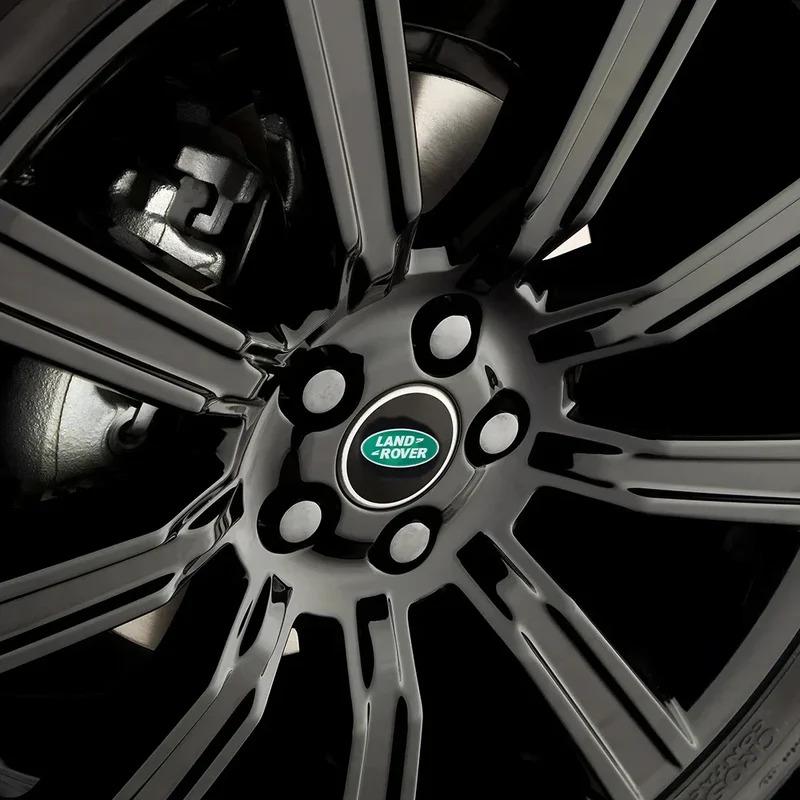 56/60MM Car Styling Aluminum Wheel Center Hub Caps Sticker Accessories For Land Rover Discovery 3 Defender Range Rover Velar SVR