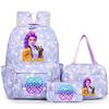 3Pcs/Set KPop Demon Hunter School Bags Girls Teens Rumi Mira Zoey Youth School Backpack Travel School Students Laptop Backpack