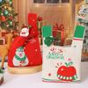 Festival Santa Druckstoff Geschenksäcke Stilvolle Waschbare Weihnachtsstrumpf Füllung Für Büro Zuhause Schule Veranstaltung Und Familienfeiern