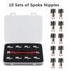 Professional Motorcycle Spoke Wrench Set for Adjusting Spokes from 5.0mm to 6.8mm Metal Construction with Storage Case
