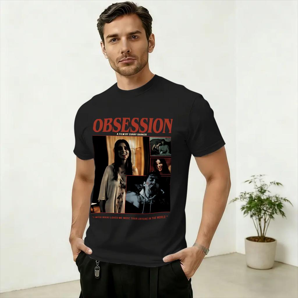 Unisexs Obsession Movie 2026 T Shirt Pure Cotton Clothing Vintage Short Sleeve Round Neck Tee Shirt Plus Size TShirts