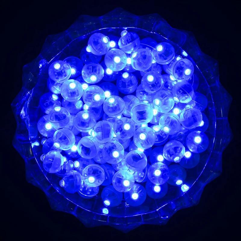50 Stück Becher Kleine Runde Kugel Lichter Ballons LED Blinkende Leuchten Laternenlicht für Hochzeit Party Geburtstag Dekoration