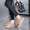 Herbst- und Winterschuhe für Damen, Damen-Sneaker, Weiße Sneaker, Low-Top mit runder Zehenpartie, Schnürschuhe, Freizeitschuhe