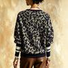 Women's Plus Size Knitwear, Striped, Color-Block, Loose Fit for Fall and Winter