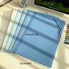 5Pcs/Set Gradient Color File Folder Portable Folder Document Test Paper Storage Organization Bag Study Office Supplies