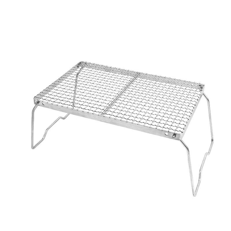 Portable Stainless Steel Camping Stove & BBQ Grill Stand