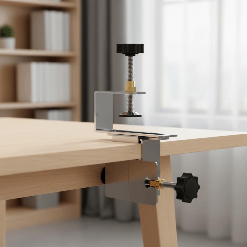 Adjustable Cabinet Door Mounting Jig Quick Installation Wear-resistant Positioning Hole Opening Tool Save Labor Stainless Steel