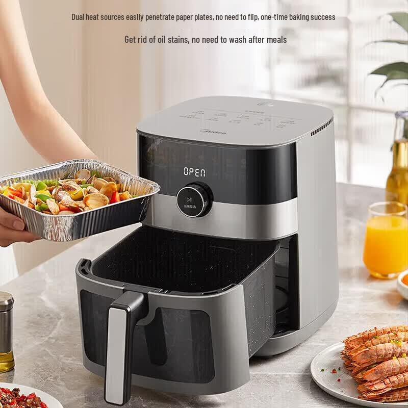 Midea 6.5L Visual Window Steam Air Fryer CN Plug (adapter Included)