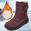 Rimocy Non Slip Waterproof Snow Boots For Women  Thick Plush Winter Ankle Boots Woman Platform Keep Warm Cotton Padded Shoes