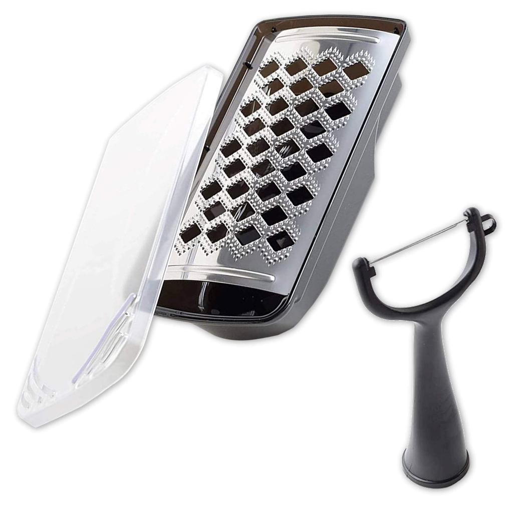 Ernest In Grater Grated Peeler Major Restaurant Favorite Black [Made Japan] (Fluffy Special) + (Standing Peeler) 2-piece Set, Brand, A-65684